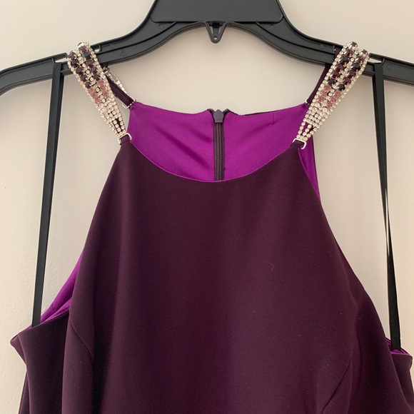 Betsy & Adam fit and flare purple/eggplant dress - Picture 8 of 8